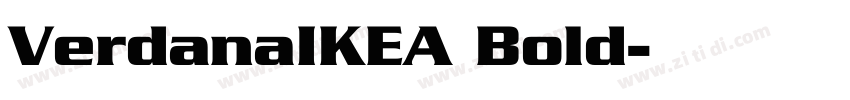VerdanaIKEA Bold字体转换